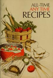Cover of: All-time any time recipes