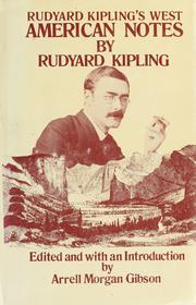 Cover of: American notes by Rudyard Kipling