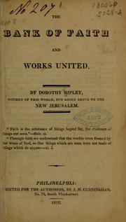 Cover of: The bank of faith and works united