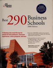 Cover of: Best 290 business schools