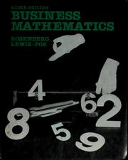 Cover of: Business mathematics