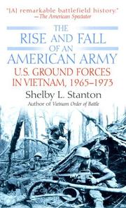 Cover of: The Rise and Fall of an American Army by Shelby L. Stanton