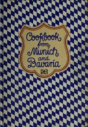 Cover of: Cookbook from Munich and Bavaria | Bernd Neuner-Duttenhofer