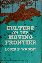 Cover of: Culture on the moving frontier