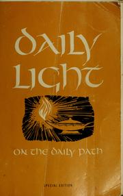 Cover of: Daily light on the daily path by 