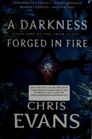 Cover of: A darkness forged in fire by Chris Evans