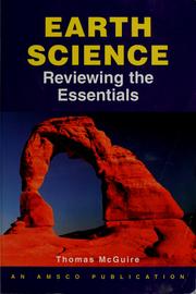 Cover of: Earth science by Thomas McGuire