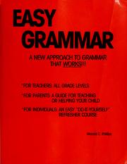 Cover of: Easy grammar by Wanda C. Phillips