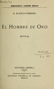 Cover of: El Hombre de Oro: novela
