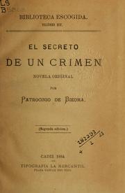 Cover of: El secreto de un crimen: novela original.