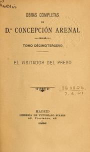Cover of: El visitador del preso by Concepción Arenal