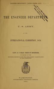 Cover of: The Engineer department, U. S. Army