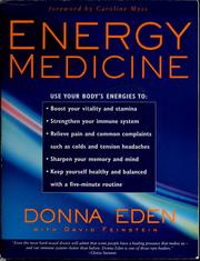 Cover of: Energy medicine by Donna Eden