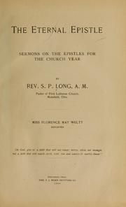 Cover of: The eternal epistle