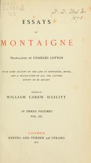 montaigne's most famous essays