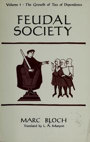 Cover of: Feudal Society by Marc Bloch