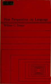Cover of: First perspectives on language by William C. Doster