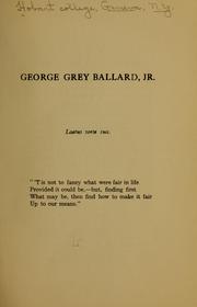 Cover of: George Grey Hollard, Jr. ...
