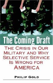 Cover of: The Coming Draft by Philip Gold