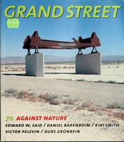 Cover of: Grand Street 70: against nature