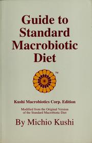 Cover of: Standard macrobiotic diet by Michio Kushi