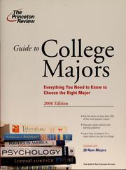 Cover of: Guide to college majors: everything you need to know to choose the right major