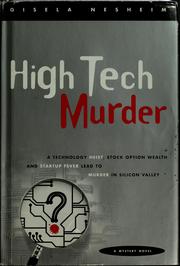 Cover of: High tech murder by Gisela Nesheim, Nicholas J. Vitale, Gisela Nesheim