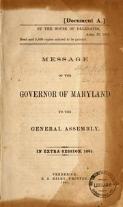 Cover of: House and Senate documents, 1861