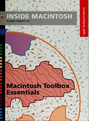 Cover of: Inside Macintosh: Macintosh toolbox essentials