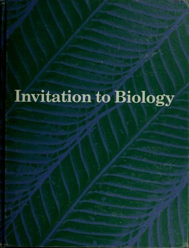 Invitation to biology by Helena Curtis