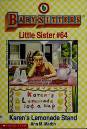 Cover of: Karen's lemonade stand by Ann M. Martin