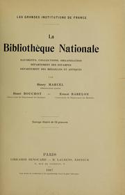 Cover of: La Bibliothèque nationale ...