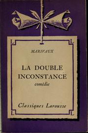 Cover of: La double inconstance: comédie