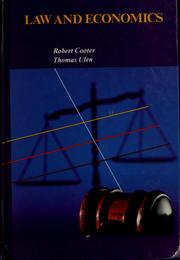 Cover of: Law and economics