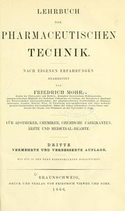 Cover of: Lehrbuch der pharmaceutischen Technik: nach eigenen Erfahrungen