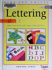 Cover of: Lettering by Amanda Lewis