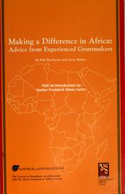 Cover of: Making a difference in Africa by Rob Buchanan