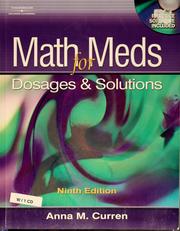 Cover of: Math for meds by Anna M. Curren