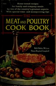 Cover of: The meat and poultry cook book