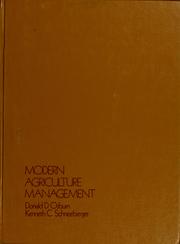 Modern agriculture management by Donald D. Osburn