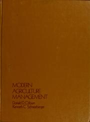 Cover of: Modern agriculture management