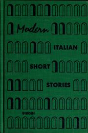 Cover of: Modern Italian short stories. | Thomas Goddard Bergin