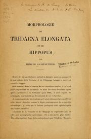 Cover of: Morphologie de Tridacna elongata et de Hippopus