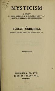 Cover of: Mysticism by Evelyn Underhill