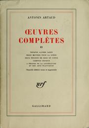Cover of: Oeuvres complêtes