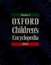 Cover of: Oxford children's encyclopedia