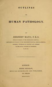 Cover of: Outlines of human pathology