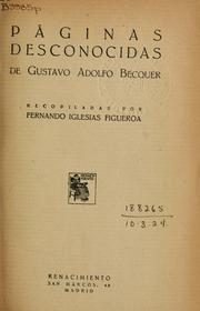 Cover of: Páginas desconocidas