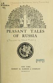 Cover of: Peasant tales of Russia