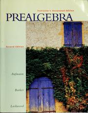 Cover of: Prealgebra